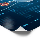 Futuristische technologie perfect poster (Hoek)