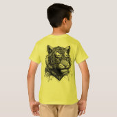 futuristische tijger t-shirt (Achterkant volledig)