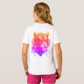 futuristische tijger t-shirt (Achterkant volledig)