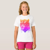 futuristische tijger t-shirt (Voorkant volledig)