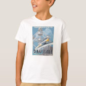 Futuristische trans-eurolijn t-shirt (Voorkant)