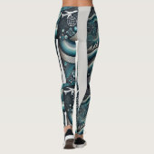Futuristische Travel Tech Leggings – Wereldwijd (Achterkant)