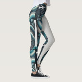Futuristische Travel Tech Leggings – Wereldwijd (Rechts)