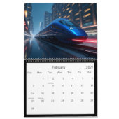 futuristische treinen kalender (Feb 2027)
