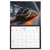 futuristische treinen kalender (Mar 2027)