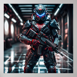 Futuristische Trooper Poster