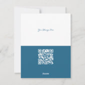 Futuristische varicolorische cirkels met Qr-code v Feestdagenkaart (Achterkant)