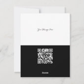 Futuristische varicolorische cirkels met Qr-code v Feestdagenkaart (Achterkant)