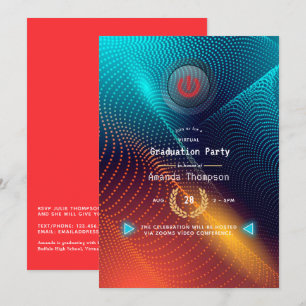 Futuristische virtuele GraduPartij Kaart