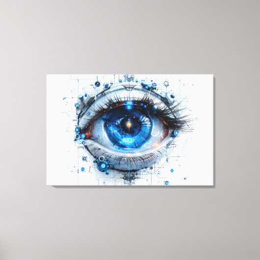 👁️ Futuristische Vision Art Print 👁️ (Voorkant)