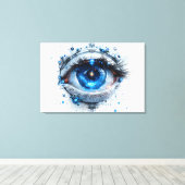 👁️ Futuristische Vision Art Print 👁️ (Insitu (Houten vloer))