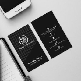 Futuristische Visitekaartje-pictogrammen voor soci Visitekaartje