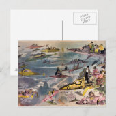  futuristische vliegmachines Kleurkunst Briefkaart (Voorkant / Achterkant)