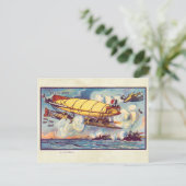  futuristische vliegmachines Kleurkunst Briefkaart (Staand voorkant)