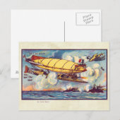  futuristische vliegmachines Kleurkunst Briefkaart (Voorkant / Achterkant)
