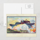  futuristische vliegmachines Kleurkunst Briefkaart (Voorkant / Achterkant)