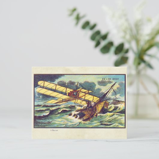 futuristische vliegmachines Kleurkunst Briefkaart (Staand voorkant)