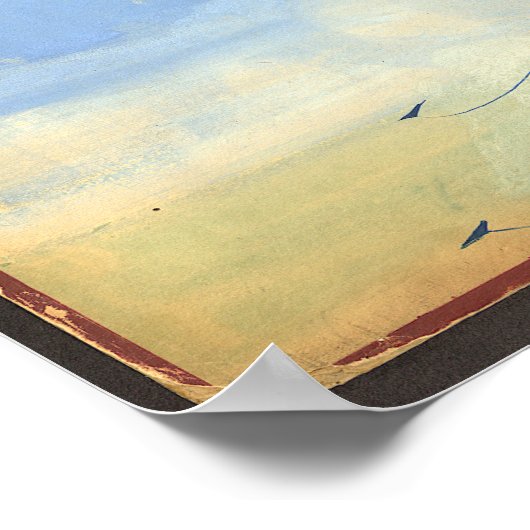 Futuristische vliegreizen / Harry Grant / Dart Poster (Hoek)