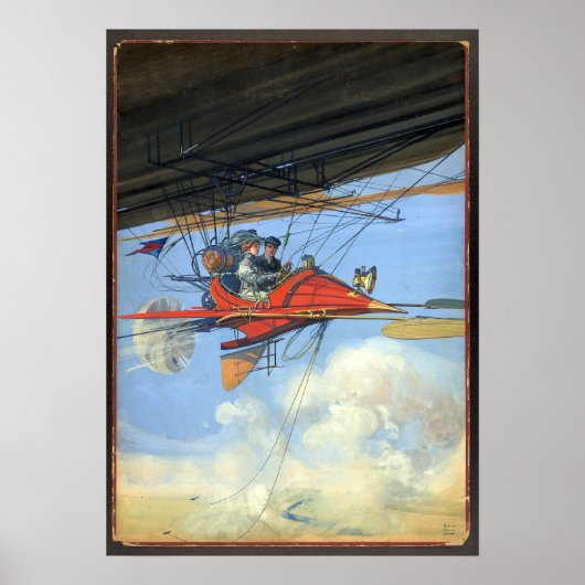 Futuristische vliegreizen / Harry Grant / Dart Poster (Voorkant)