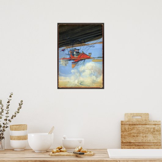 Futuristische vliegreizen / Harry Grant / Dart Poster (Keuken)