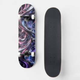 Futuristische Vloeibare Mozaïek Skateboard - 3D A