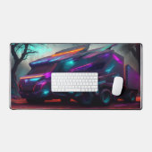 Futuristische vrachtwagen bureaumat (Keyboard & Muis)