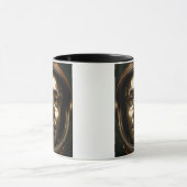 futuristische vrouwenbeeldhouwkunst mok (Midden)