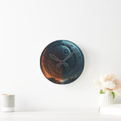 Futuristische wandklok Yin Yang (Huis)