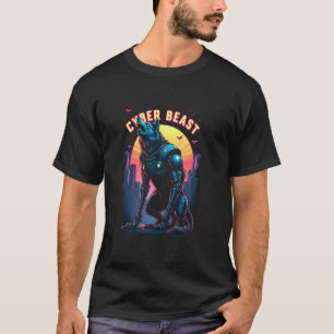 Futuristische wolfshuil - Cyberbeest Mech Wolf T-shirt