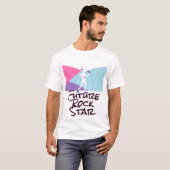 Futuristische zangeres performance art t-shirt (Voorkant volledig)