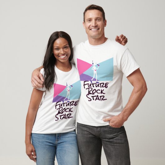 Futuristische zangeres performance art t-shirt (Unisex)