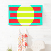 Futuristische zonsondergang spandoek (Insitu)