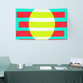 Futuristische zonsondergang spandoek (Beurs)