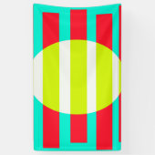 Futuristische zonsondergang spandoek (Verticaal)