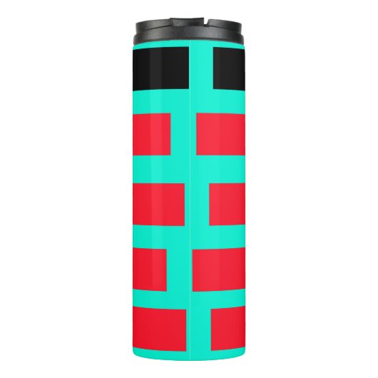 Futuristische zonsondergang thermosbeker (Achterkant)