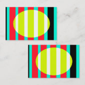 Futuristische zonsondergang visitekaartje (Voorkant / Achterkant)