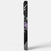Futuristische zwarte bloementelefoonhoes Case-Mate iPhone case (Achterkant / Links)