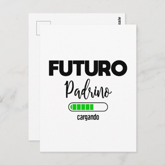 Futuro padrino cargando briefkaart (Voorkant / Achterkant)