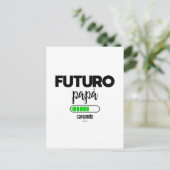 Futuro papá cargando briefkaart (Staand voorkant)