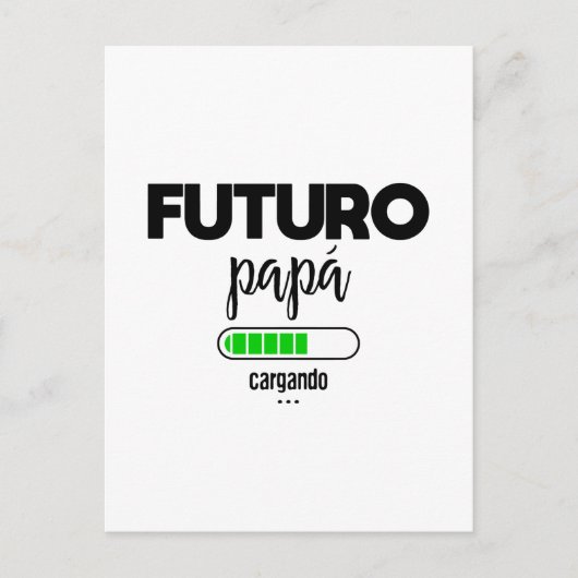 Futuro papá cargando briefkaart (Voorkant)