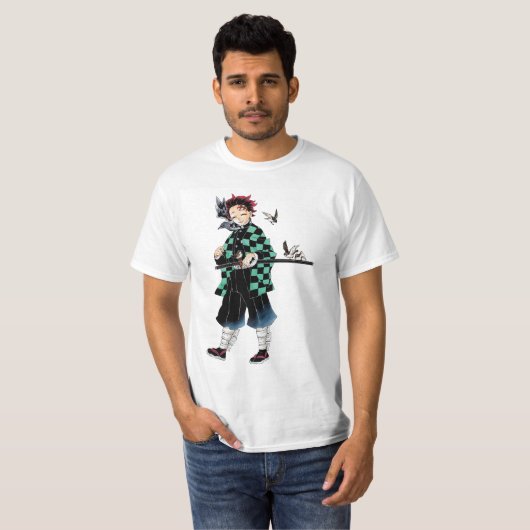 Fuuny tanjiro kamado t-shirt (Voorkant volledig)