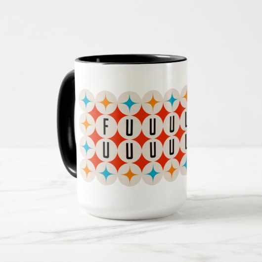 Fuuuuuck Retro Parody Mok (Voorkant links)