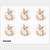Fuyr baby: Corgi Ronde Sticker (Vel)