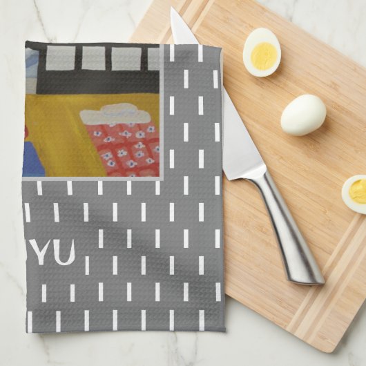 Fuyu Japanse Winter Seizoen Art Theedoek (Quarter Fold)