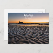 Fuzeta Beach Warm Sunset Briefkaart (Voorkant / Achterkant)