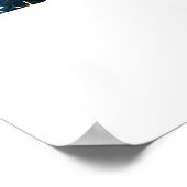 Fuzhou China Stadsplattegrond Poster (Hoek)