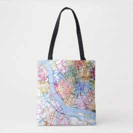 Fuzhou China Stadsplattegrond Tote Bag
