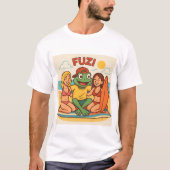 FUZI – Strandvibes | Summer Cartoon Frog T-shirt (Voorkant)