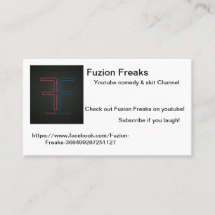 Fuzion Freaks-kaart Visitekaartje