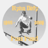 fuzz fonds ronde sticker (Voorkant)